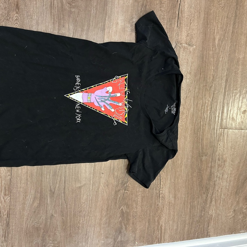 EUC Lady Gaga exclusive Barneys New York Black Tee with Graphic Design